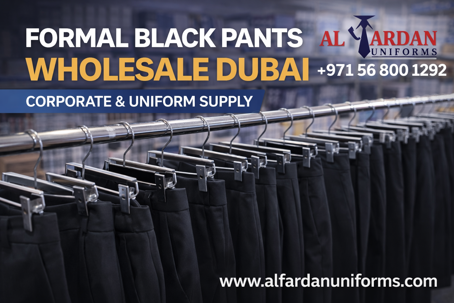 formal black pants wholesale Dubai