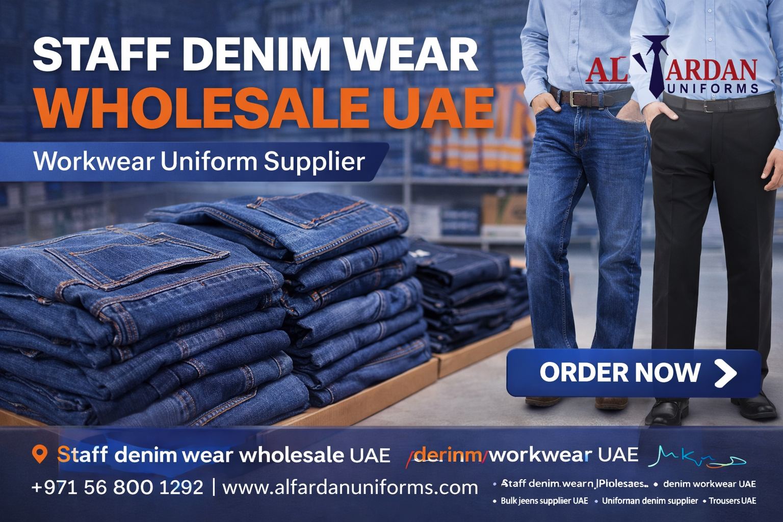 staff denim wear wholesale UAE