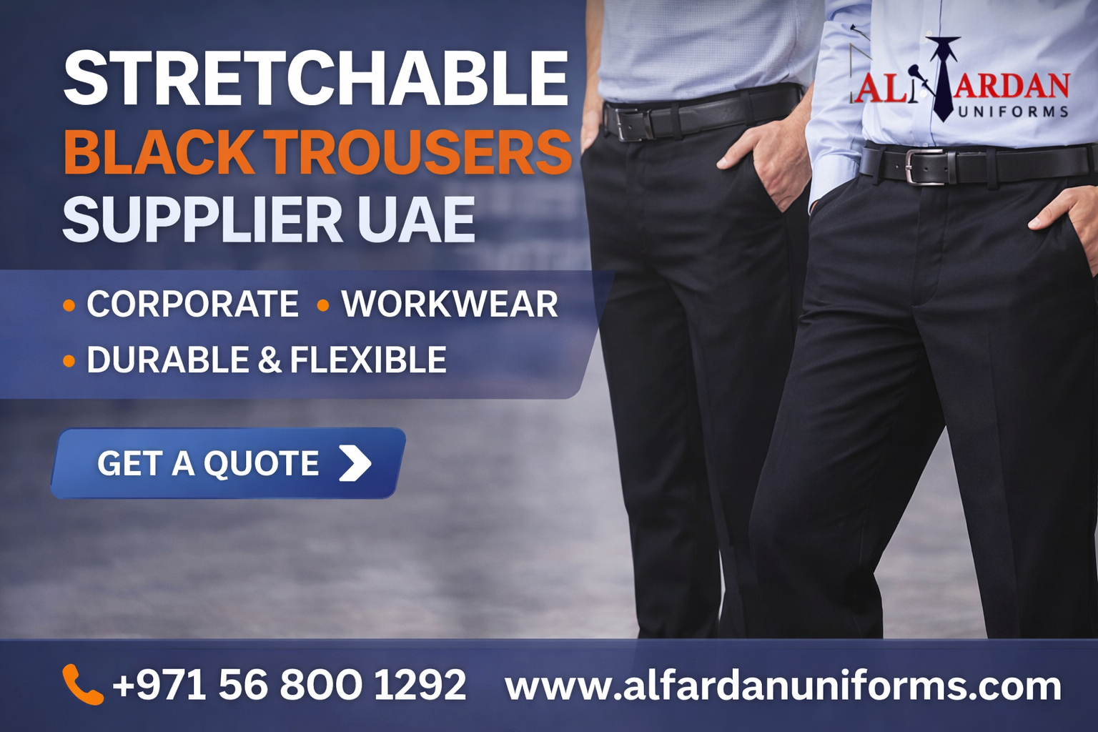 stretchable black trousers supplier
