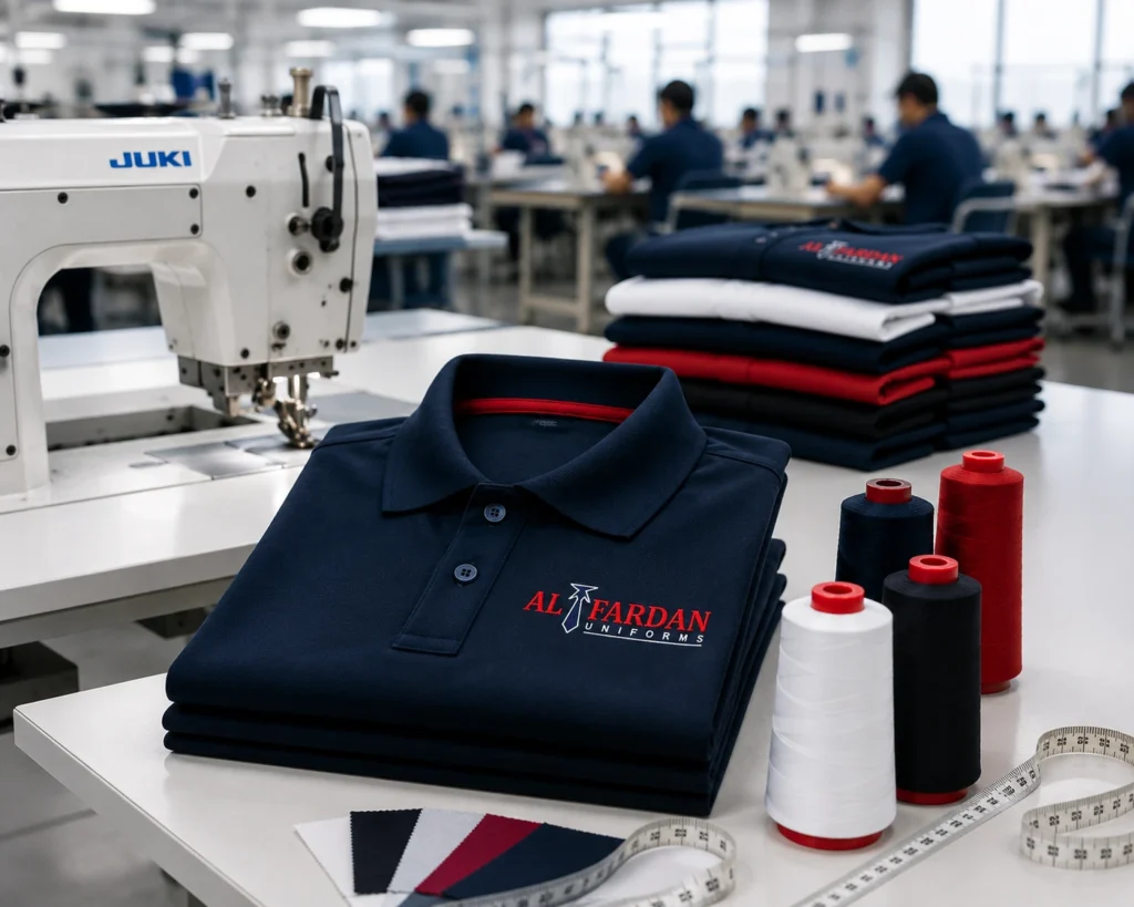 al fardan uniform factory logo - AlFardan Uniforms